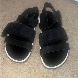 Black Strappy Sandals